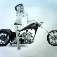 chopper and playmate...by me