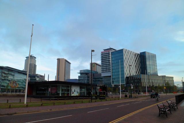 Manchester - Media City, a BBC új, regionális központja.