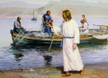 Jézus megjelenik a Tibériás tengernél:A nagy halfogás