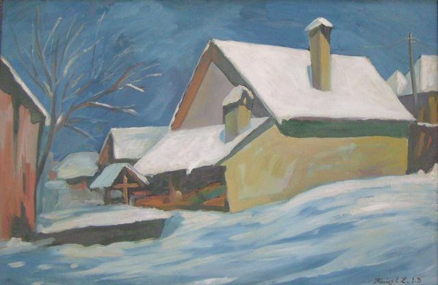 festmények, rajzok - Orláti tél