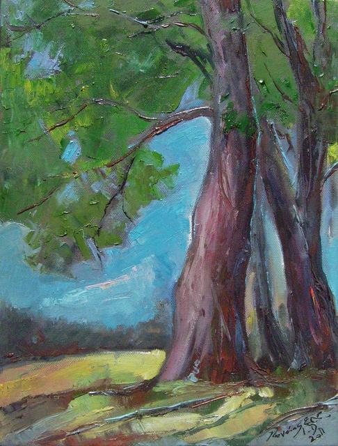 festmények, rajzok - Erdő széle