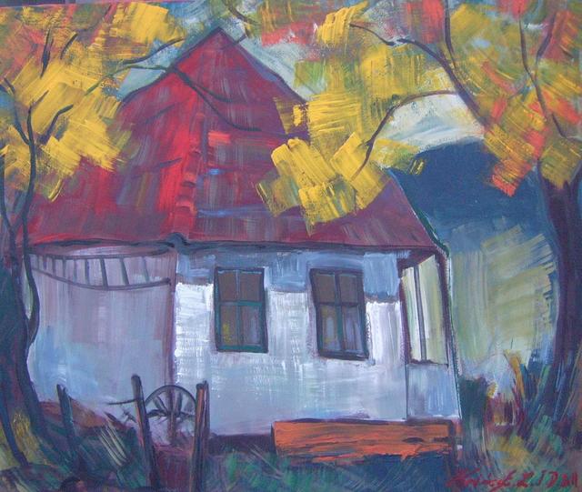 festmények, rajzok - Váraljai ház