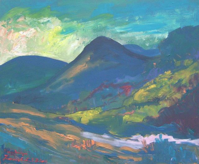 festmények, rajzok - Nagybányai hegyek között