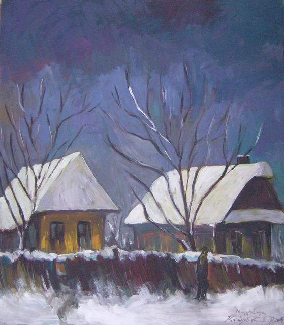 festmények, rajzok - Januári hideg
