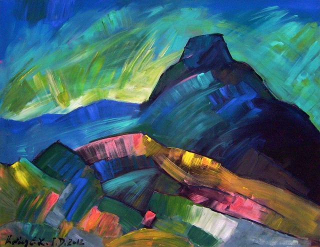 festmények, rajzok - Orgona-hegy