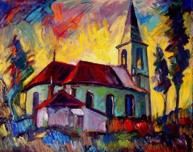 festmények, rajzok - Templom (Jánok)