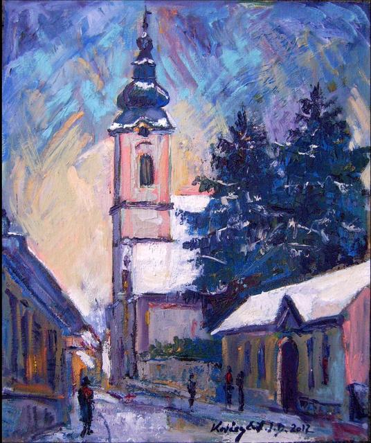 festmények, rajzok - Ady Endre utca télen