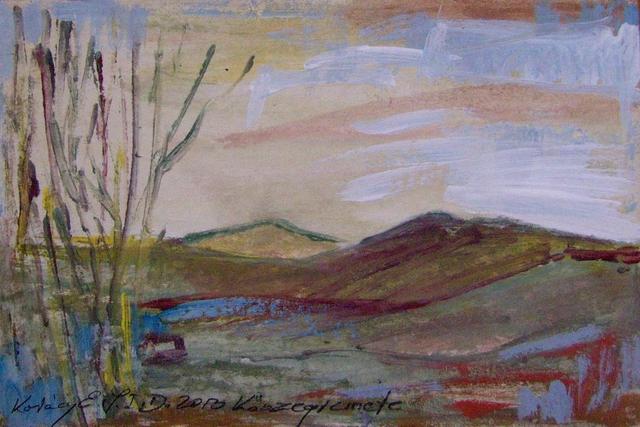 festmények, rajzok - Dombok, dombok (Kőszegremete)