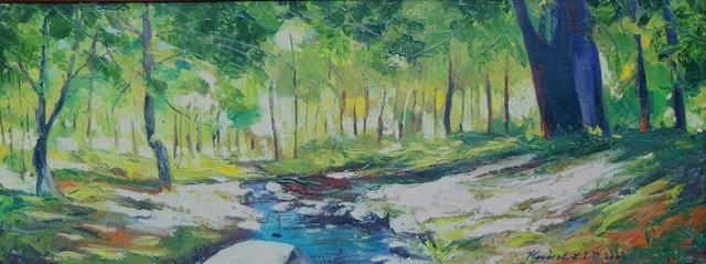 festmények, rajzok - Áprilisi erdő