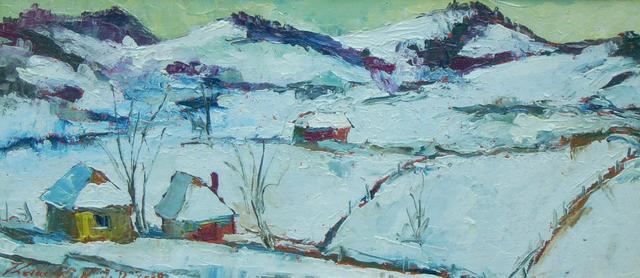 festmények, rajzok - Avas vidéke télen