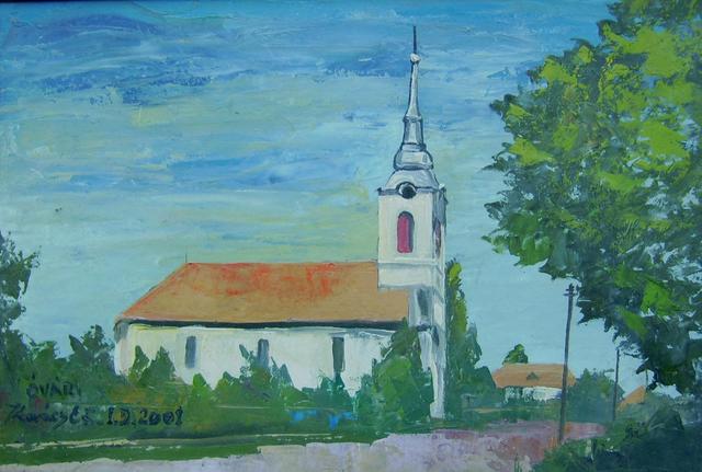 festmények, rajzok - Az óvári templom