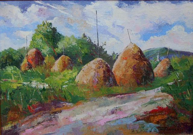 festmények, rajzok - Boglyák között
