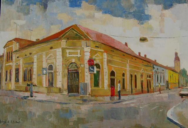festmények, rajzok - István-téri sarokház