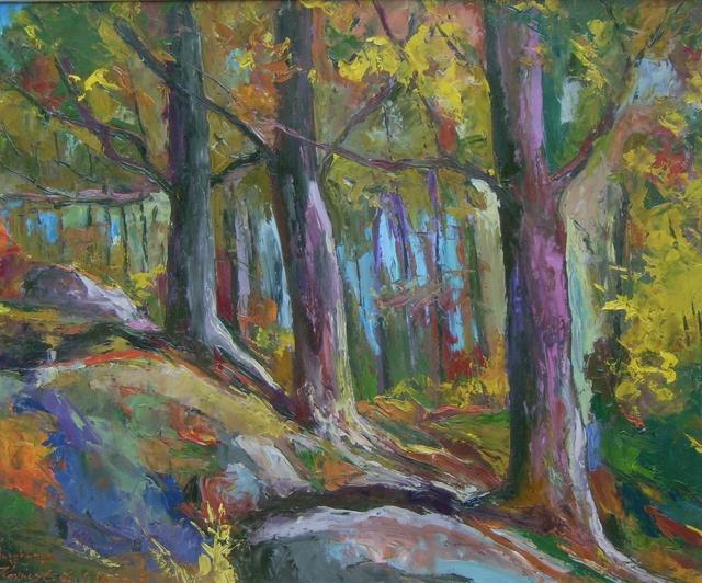 festmények, rajzok - Őszi erdő