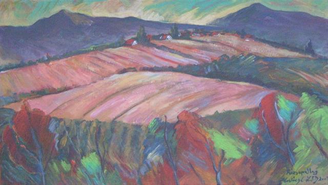 festmények, rajzok - Rózsapallagi dombok