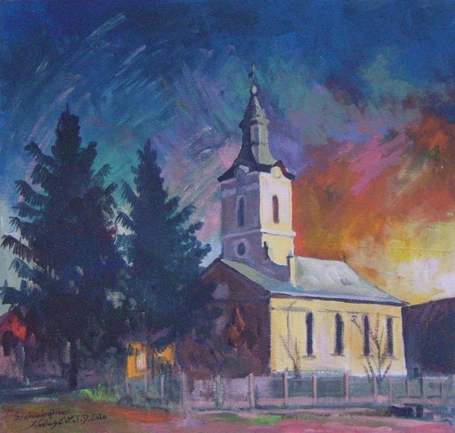 festmények, rajzok - Szatmárgörbedi templom