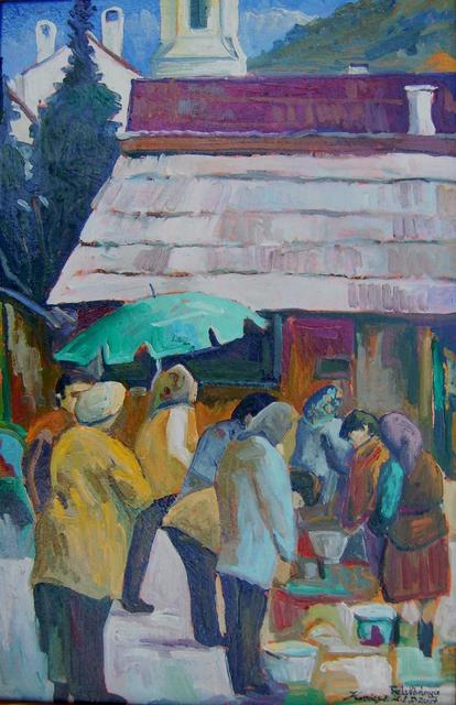 festmények, rajzok - Szombatnapi piac