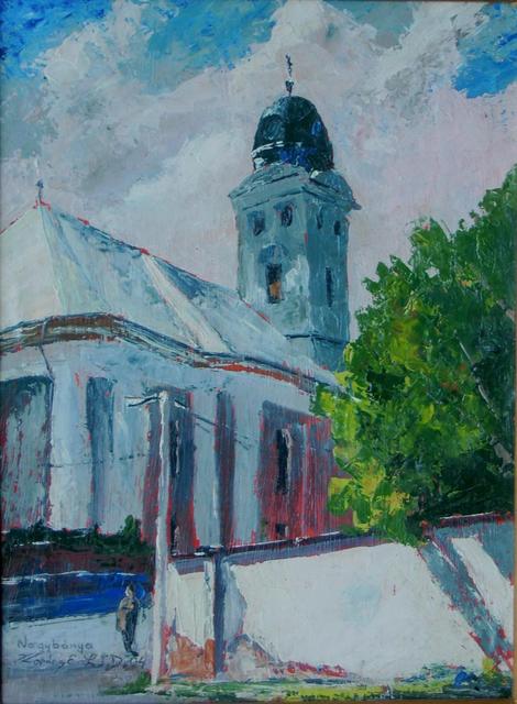 festmények, rajzok - A templom mögött