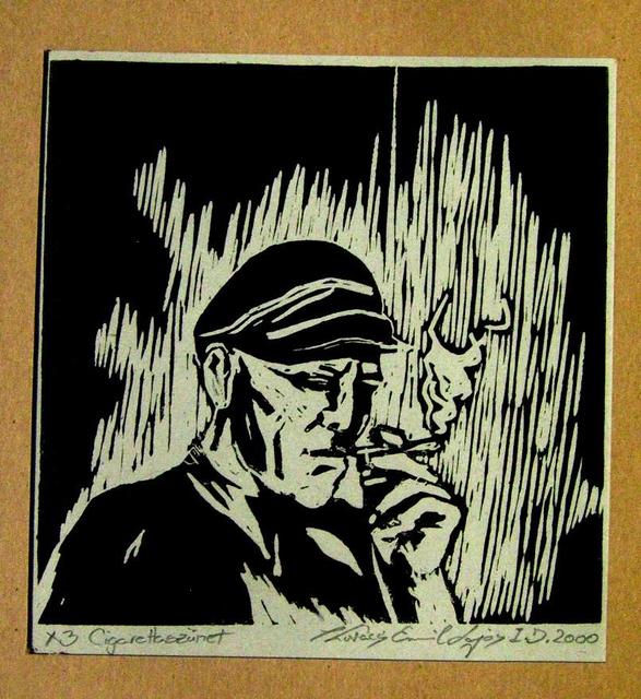 festmények, rajzok - Cigarettaszünet