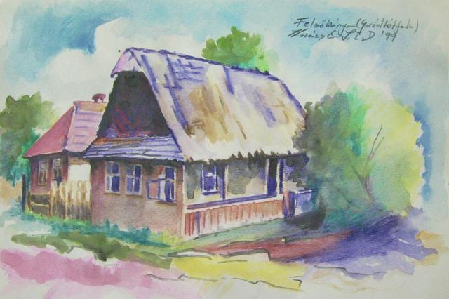festmények, rajzok - Giródtótfalusi házak