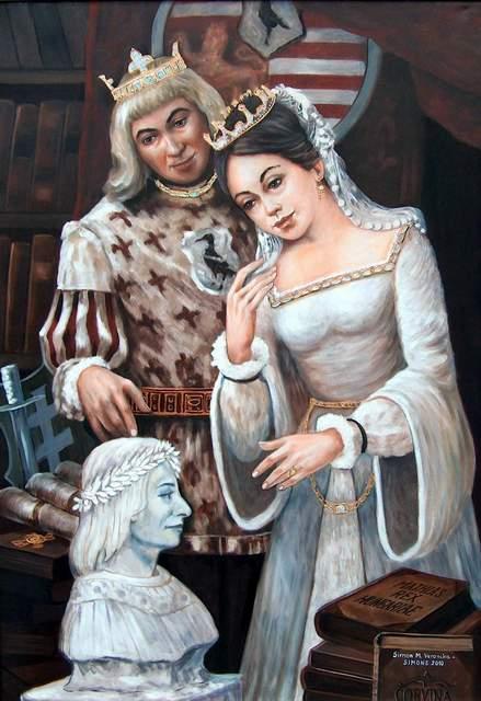Portrék - Mátyás Király és Beatrix (Elhelyezve:Budavári Történeti Múzeum)