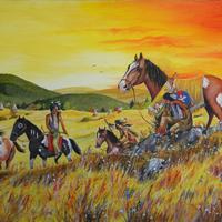 Miklos Istvan Indian: Lakota warriors/Lakota harcosok