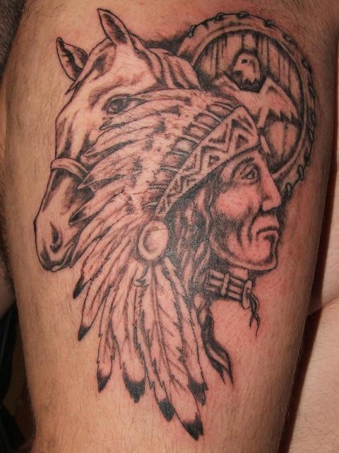 tetovalasok,munkaim - Indian, Csikszereda- Indianfej loval