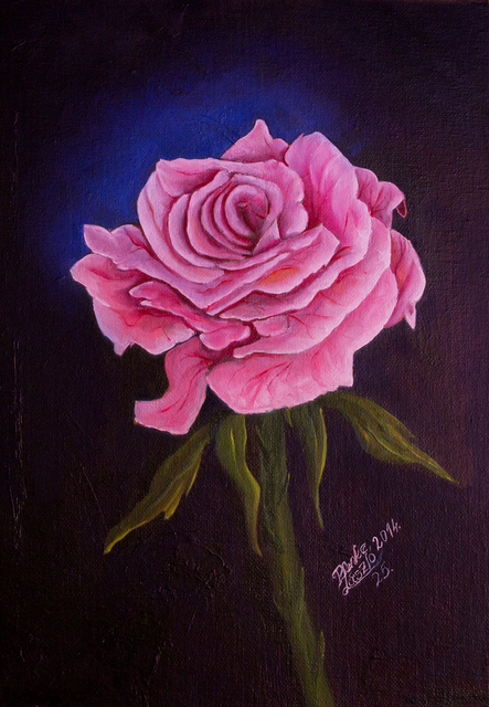 Festményeim - Egy szál rózsa