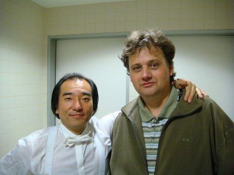 Mukk József operaénekes (tenor) - 2007.10.23. Izaki Masahiro karmester és Mukk József operaénekes Koncert után