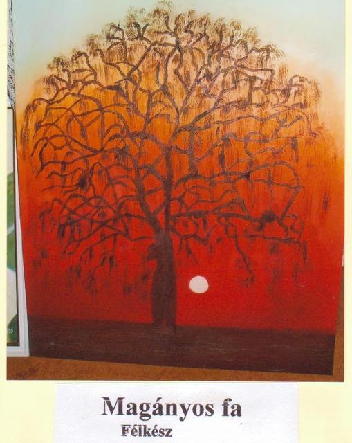 Festményeim - Magányos fa olaj, vászon 40x60 eladó