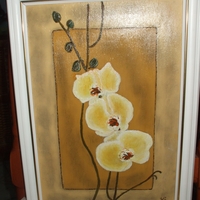 Orchidea  olaj, vászon,26x39 magántul.