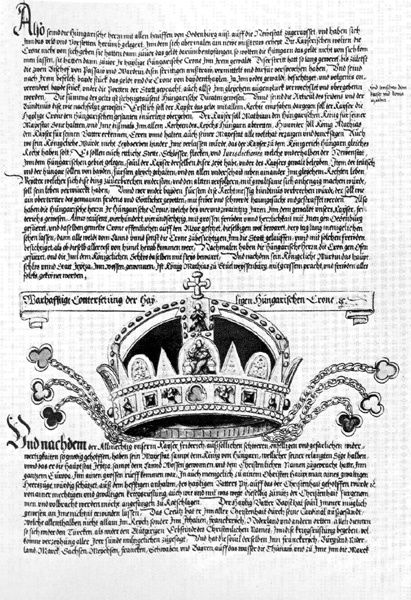 A Magyar Korona a müncheni Fugger-Krónikában a 16. századból