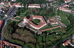 Kastélyok Vas Megyében - A sárvári vár felülnézetből