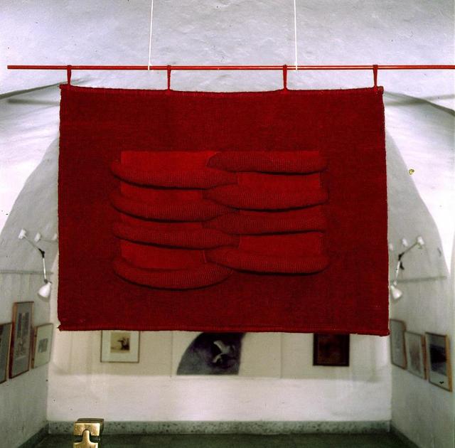 Zimán Vitályos Magda - Interferenciák II., 1986, 140x80 cm