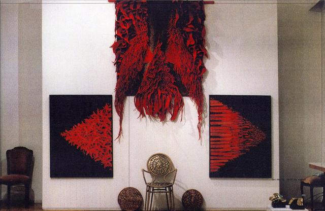Zimán Vitályos Magda - Tűzmadár, 1995, 200x140 cm