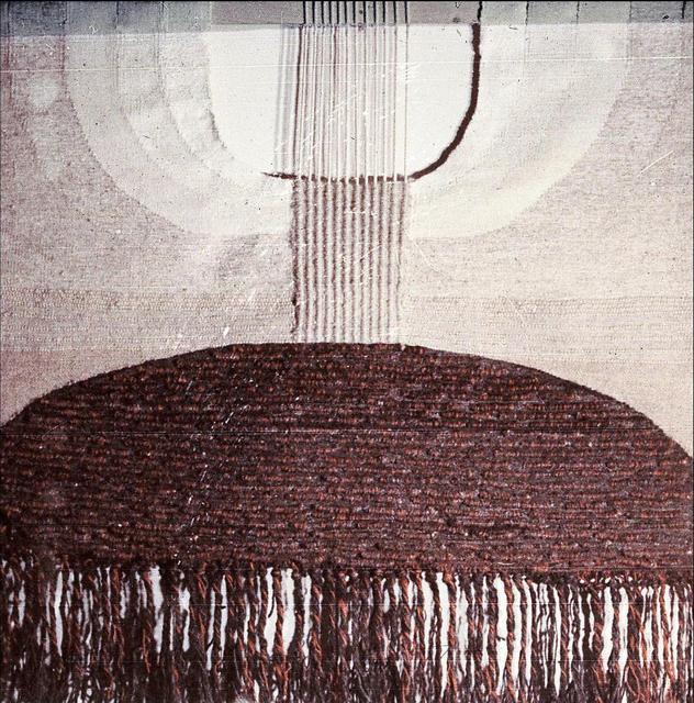 Zimán Vitályos Magda - Föld és eső, 1973, 140x125 cm