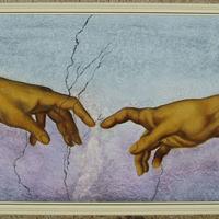 Michelangelo Buonarroti replika:Creature - freskó hatású olajfestmény