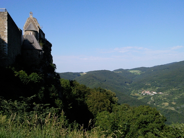 Nyári utazások :Ausztria ,Wachau - Kilátás az erődítmény mellett
