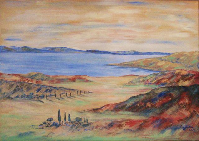 festményeim - Vörös - hegyek (Marokkó )