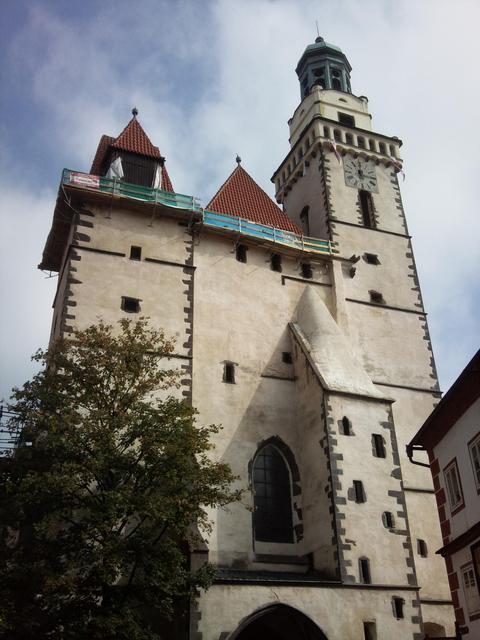 Csehország . - Prachatice.St.Jakab templom .