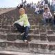 Teotihuacan, a hold piramisának lépcsője