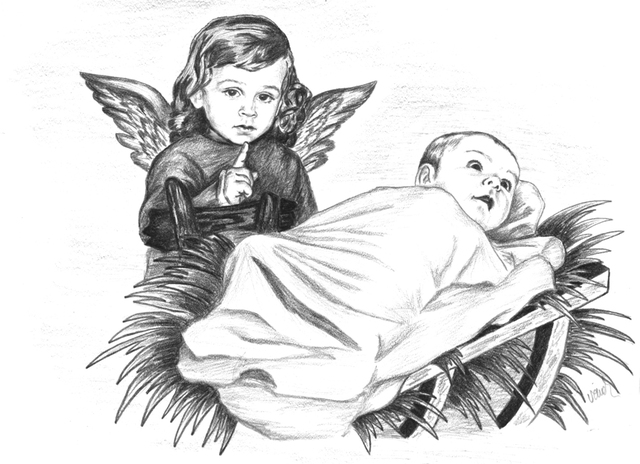 könyveim, rajzaim - Kis Jézus és angyalka
