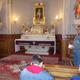 A  Szatmári  Katolikus  Püspökség  Kápolnája  A  képen  látható  oltár  előtt  esküdött   Szendrey  Júlia  és  Petőfi   Sándor   Az  oltárt  1910 -ben  vitték  Erdődről  Szatmárnémetibe .