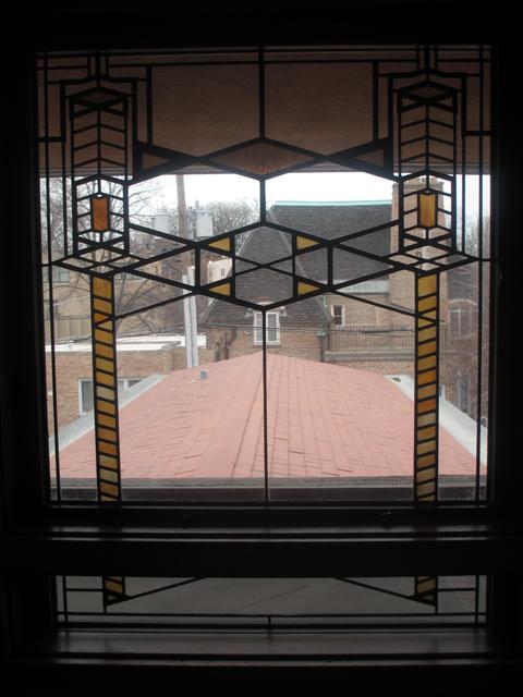 Ajtók, ablakok - Ablakdizájn: Frank Loyd Wright, Robies House (Chicago IL)