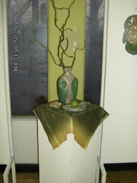 kerámiáim - váza gyertya tartóval