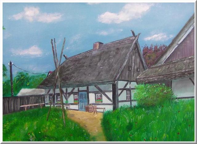 festészet - Mecklenburgische  házak 1