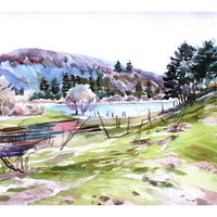 Inotai tó a kőfejtővel