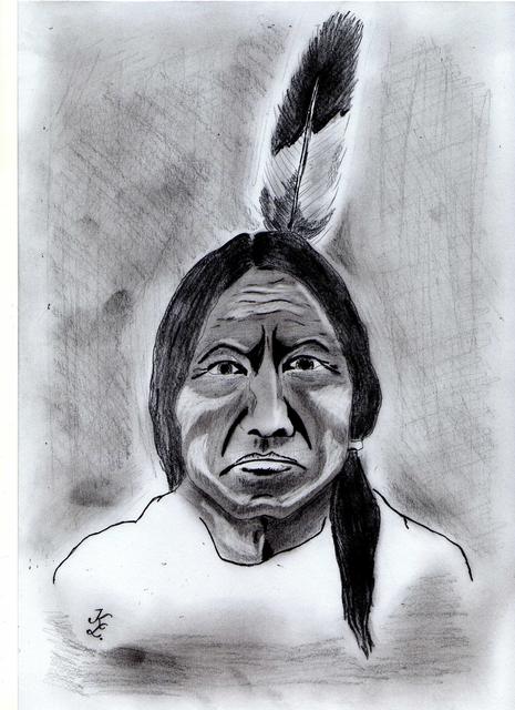 Rajzaim,-festményeim. - Sitting Bull-Ülő Bika