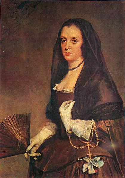 Festmények - Diego Velazquez: Legyezős Hölgy (La Dama del Abanico)