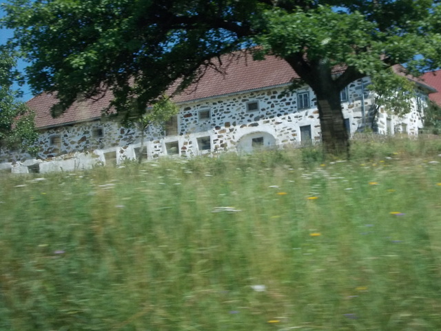 Dél - Csehország  Krumlov  vára - Egy  farm  épülete